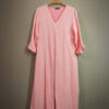 Pink organic long dress