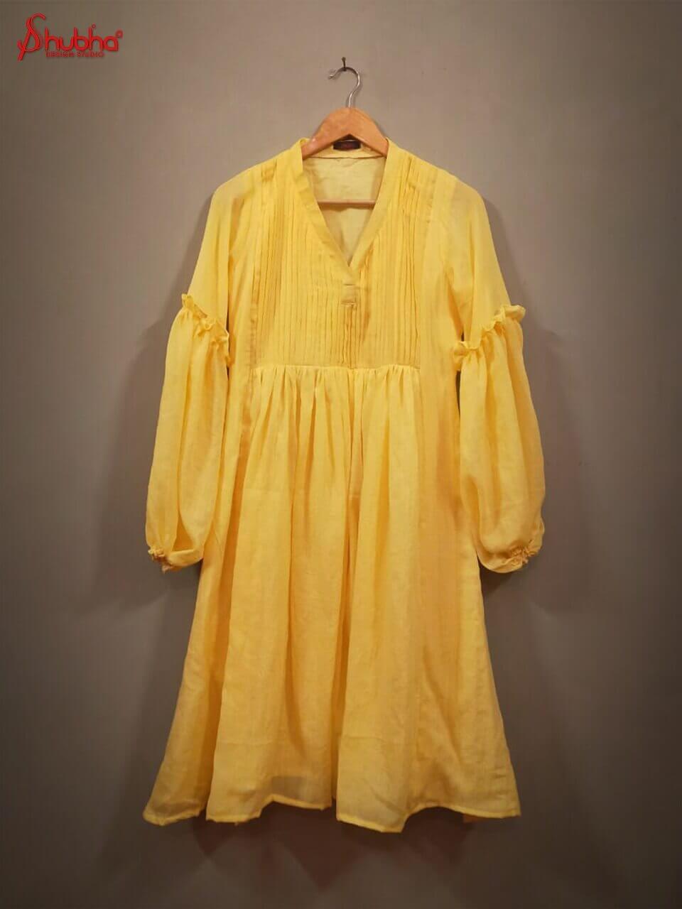Yellow Organic Angel Dress