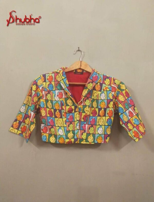 Tintin printed short jacket cum blouse