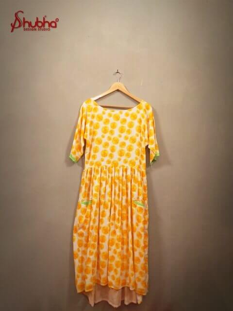 Lemon Printed Dress