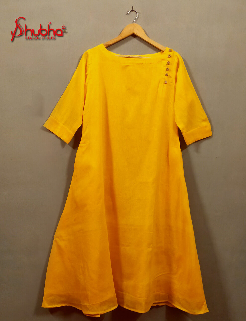 Sun Yellow Organic Cotton Dress